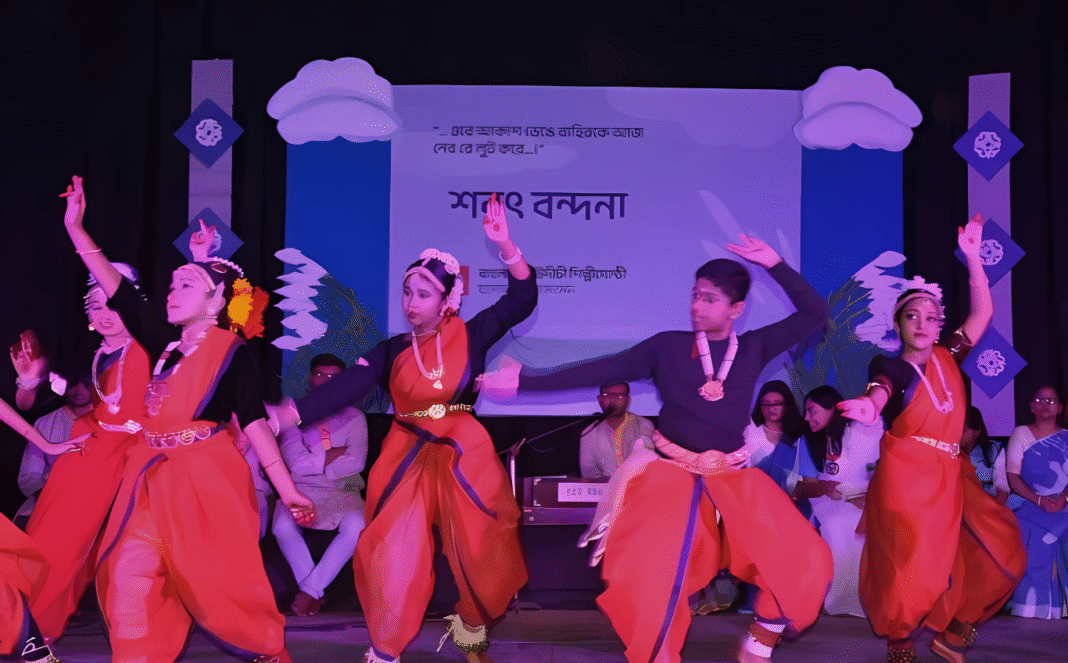 যশোরে শরৎ বন্দনা: গানের সুরে ও নাচের ছন্দে বর্ণিল উৎসব