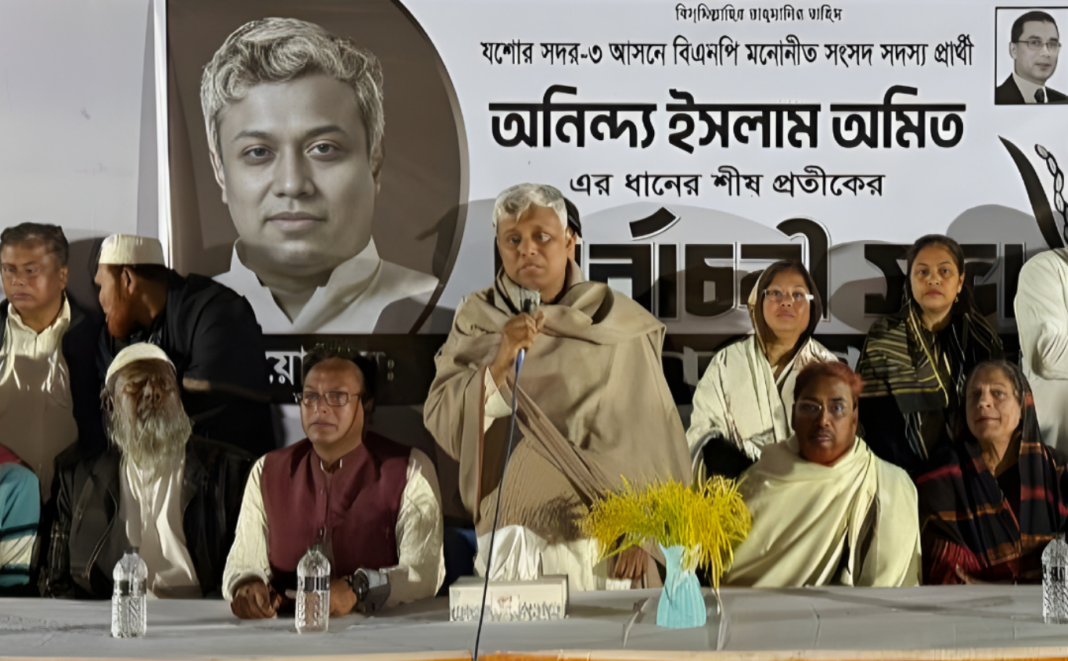 অনিন্দ্য ইসলাম অমিতের পক্ষে মাঠে জনতা: ভেকুটিয়া বাজারে নির্বাচনী প্রচার